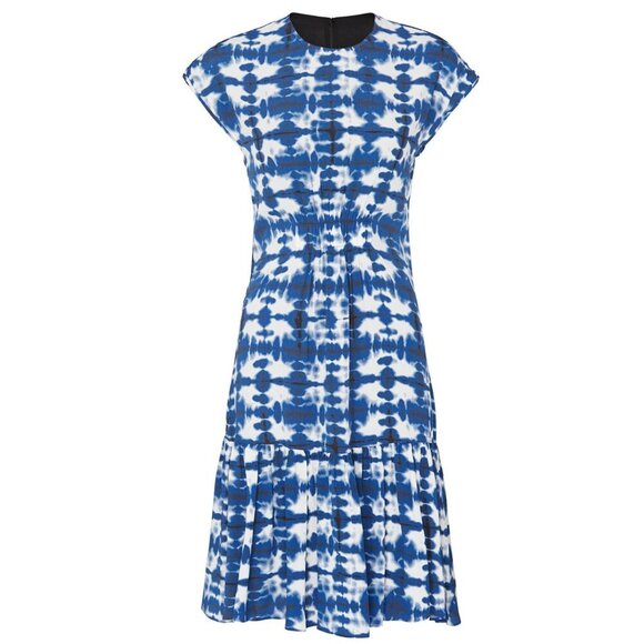 PROENZA SCHOULER Black Label Short Sleeve Tie Dye Dress Size 6 - Picture 3 of 11